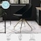 Martha Stewart Sora Upholstered Stationary Office Chair in Black/Polished Brass CH-222119-BK-GLD-MS - alternate 5