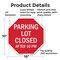 Signmission Parking Lot Closed After 10 Pm, 10 Inch X 10 Inch, Aluminum Metal Signs OC-A-10-114 - alternate 3