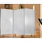 Homeroots 71" White Iron Folding Three Panel Screen Room Divider 348670 - alternate 4