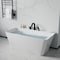 Anzzi Freestanding Tub, 59 in L, 30.31 in W, Matte Black, Acrylic, Center FTAZ11459-473MB - alternate 1