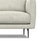 Homeroots 60" Gray Leather Sofa With Black Legs 640981 - alternate 6