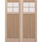 Doornmore CRF-P2G4, 74.5" x 98" ( 2x36" Door) Left Hand, Mahogany SDL 4 Lite Exterior Door CRF-P2G4-SW-3696_2_LI - alternate 1