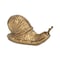 Homeroots 3" Antiqued Gold Cast Iron Snail Figurine 612456 - alternate 1