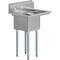 Amgood 29 in. x 22 in. Stainless Steel One Compartment Sink with 16 in. x 14 in. Bowl and 12 in. Right  Drainboard AMG SINK S1C-141611-12R-NF-Z - alternate 1