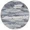 Homeroots 8' Gray And Silver Round Abstract Washable Indoor Outdoor Area Rug 612511 - alternate 4