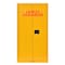 Sandusky Lee Heavy Duty Welded Steel Flammable Safety Cabinet, 34x34x65, Yellow SC600F-P - alternate 4