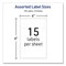 Avery No-Iron Fabric Labels, Handwrite Only, Assorted Shapes and Sizes, White, 150PK 40726 - alternate 2