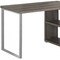 Homeroots 47" Taupe and Silver L Shape Computer Desk With Three Drawers 333379 - alternate 3