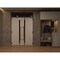 Vdomdoors Front Exterior Prehung Aluminum Double Doors Ronex1011 Grey Top Transom Mirrored Clear Glass Entry RONEX1011DEXD-GRE-W72xH96+16-LH-O - alternate 2