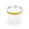 Elama 150 Piece Disposable Plastic Dinnerware Party Set for 25 Guests in White with Gold Decal Trim 750123350M - alternate 3