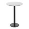 Flash Furniture 31.25" RND Tabletop, Seamless Surface Technology, White Faux Marble, 18" Round Black Bar Height Base ST-RD31-WHMAR-TR18B-GG - alternate 1