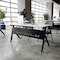 Flash Furniture Davis 60in. x 24in. HD Nesting Table w/Y-Legs, Modesty Panel, 1in. Thick White Tabletop, Blk Frame MT-M6024-Y-LEG-WHTBLK-GG - alternate 4