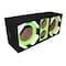 Deejay Led Two 6-in Woofers plus Two Tweeters Green Empty Chuchera Speaker Enclosure D6T2GREEN - alternate 4