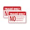 Signmission Trash Only No Recyclables Hazardous Materials, 18'' X 24'' 2 Signs, Heavy Gauge Aluminum, 2PK A-1824-2PACK-2965 - alternate 1