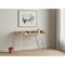 Homeroots 47" Natural and White Wood and Metal Parsons Computer Desk 489860 - alternate 4
