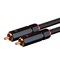 Monoprice Onix Series - Male RCA Two Channel Stereo Audio Cable_ 25ft_ Black 38078 - alternate 4