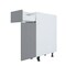 Cambridge Radiance 12 in. W x 24 in. D x 34.50 in. H Ready to Assemble Slab Base Kitchen Cabinet in Matte Grey SA-B12-MG-KIT - alternate 5