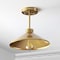Jonathan Y Cisco 11.8 in. Iron Modern Farmhouse LED Semi Flush Mount, Brass Gold JYL9532A - alternate 5