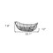 Homeroots 22" Black Metal Basket 392150 - alternate 4
