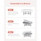 Vevor 8 Qt 4 Pack Rectangle Chafing Dish Buffet Set Full Size Pan Stainless Steel, 4PK HZ-433 - alternate 4