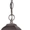Homeroots Antique Brown Beveled Glass Outdoor Hanging Light 397993 - alternate 2