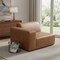 Homeroots 44" Brown Leather Modular Sofa 641036 - alternate 4