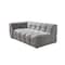 Homeroots Light Gray Boucle L Shaped Two Piece Sofa and Chaise Sectional With Toss Pillows 644521 - alternate 3