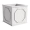 Leisuremod Sprout Square Fiberstone & MgO Clay Planter with Protective Cover, Weatherproof, No Assembly SP8W - alternate 1