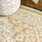 Jonathan Y Sinjuri Medallion Textured Weave Yellow/Cream 4 ft. x 6 ft. Indoor/Outdoor Area Rug SMB101I-4 - alternate 5
