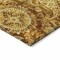 Homeroots 3' X 5' Terra Cotta Brown And Gold Floral Medallion Washable Indoor Outdoor Area Rug 603203 - alternate 2