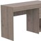 Homeroots 47" Light Gray Computer Desk With Two Drawers 403781 - alternate 2