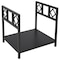 Simple Spaces Log Rack, 13-3/8 in W, 14-1/4 in H, Steel Base, Powder Coated, Black B90053BK - alternate 1