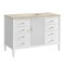 James Martin Vanities Myrrin 48" Single Vanity, Bright White, w/ 3 CM Tajnar Eclos Top 485-V48-BW-3TJR - alternate 4