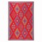 Homeroots 4' X 6' Red Geometric Indoor Outdoor Area Rug 555628 - alternate 2