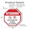 Signmission Attention No Food or Glass Allowed, 10 inch X 10 inch, Aluminum Metal Signs, 2PK OC-A-2PACK-10-19 - alternate 3