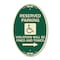 Signmission Reserved Parking Violators Will Be Fined and , 12 In X 18 In Architectural, Heavy Gauge Aluminum A-OV-G-1218-22997 - alternate 1