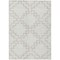 Homeroots 8' X 10' Ivory And Beige Geometric Washable Indoor Outdoor Area Rug 593777 - alternate 5