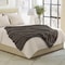 Lavish Home Faux Fur Throw Blanket 60x70-Inch Twin Blanket for Couch, Bed, or Chair Soft Throw with Plush, Gray 66-THROW057-G - alternate 3