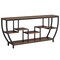 Kioottoo 70.9'' Extra-Long Industrial Rustic Brown Console Table with 7 Shelves TB-JW0525 - alternate 4