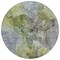 Homeroots 8' Olive Green And Gray Round Abstract Washable Indoor Outdoor Area Rug 581769 - alternate 3