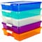 Storex Stack + Store Box Craft Organizer, Assorted Colors, 5-Pack 63202U05C - alternate 1