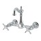 Kingston Brass Two-Handle Wall Mount Bridge Kitchen Faucet, Polished Chrome KS2441BEX - alternate 1