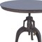 Homeroots 36" Industrial Gray Adjustable Crank Round Top Dining Table. 517845 - alternate 2