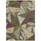 Homeroots 9' X 12' Olive Green Ivory And Burgundy Geometric Washable Indoor Outdoor Area Rug 600388 - alternate 3
