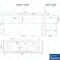 Amgood Sink, Stainless Steel, 19 in W x 60 in L x 33 in H SINK BAR S3C-101410-LR-F-Z - alternate 3