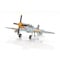 Homeroots 6" Grey Mustang Metal Hand Painted Decorative Airplane 401763 - alternate 4