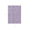 Homeroots 3' X 5' Lavender Ivory And Blue Geometric Washable Indoor Outdoor Area Rug 612196 - alternate 4