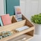 Martha Stewart Weston Wooden Desktop Organizer Caddy W/Open Lower Storage Compartment, Paulownia Wood, Light Natural LY-E20615-NAT-MS - alternate 5