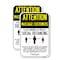 Signmission Attention Massage Customers Practice Social Distancing, 18'' X 24'', Heavy Gauge Aluminum, 2PK A-1824-2PACK-25366 - alternate 1