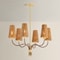 Hudson Valley Lighting Atwood 6 Light Chandelier in Aged Brass Finish 1630-AGB - alternate 6